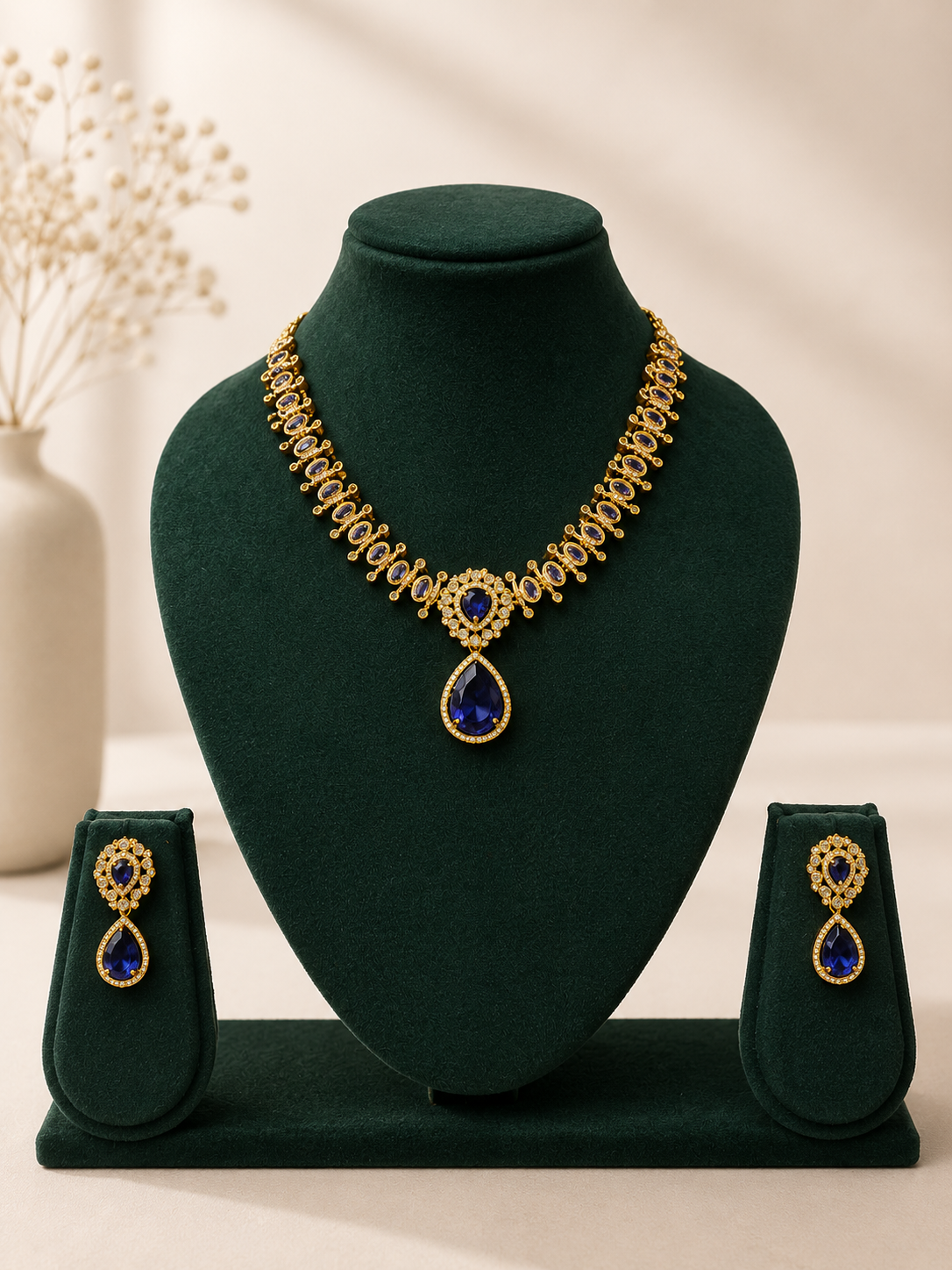 AD Blue Necklace set