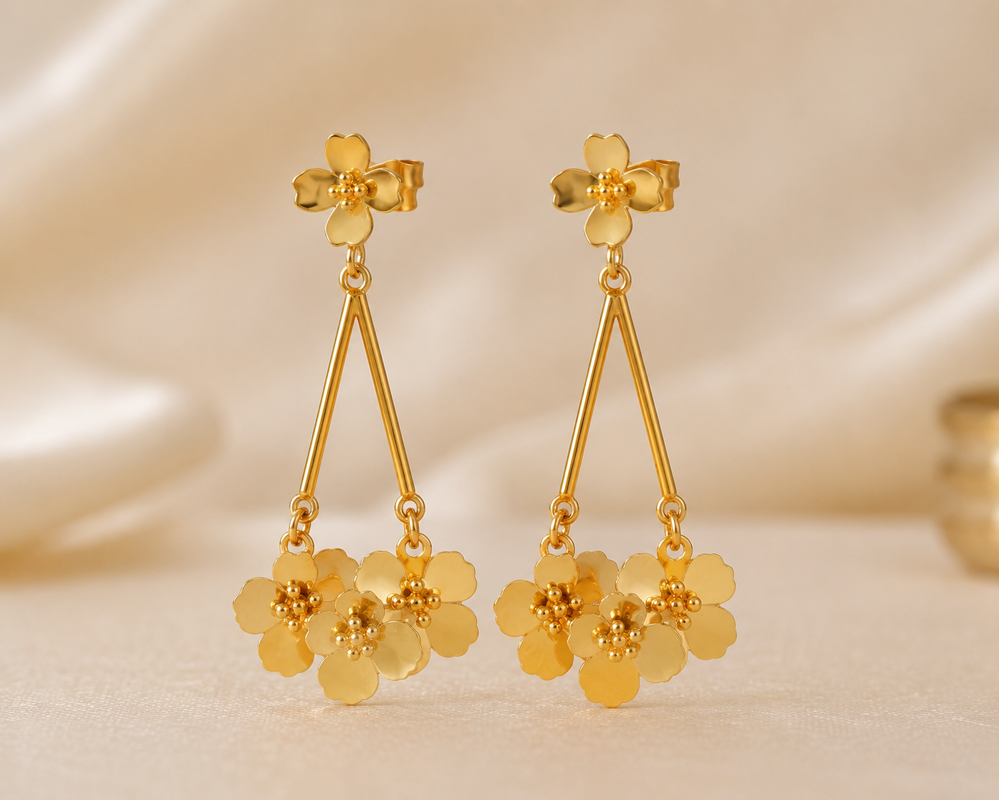 Floral Drop Earrings