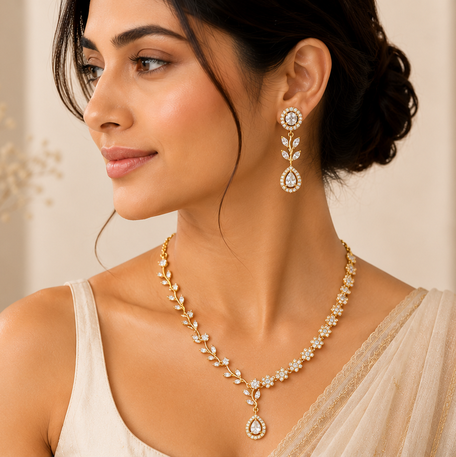 Gold designer Necklace set