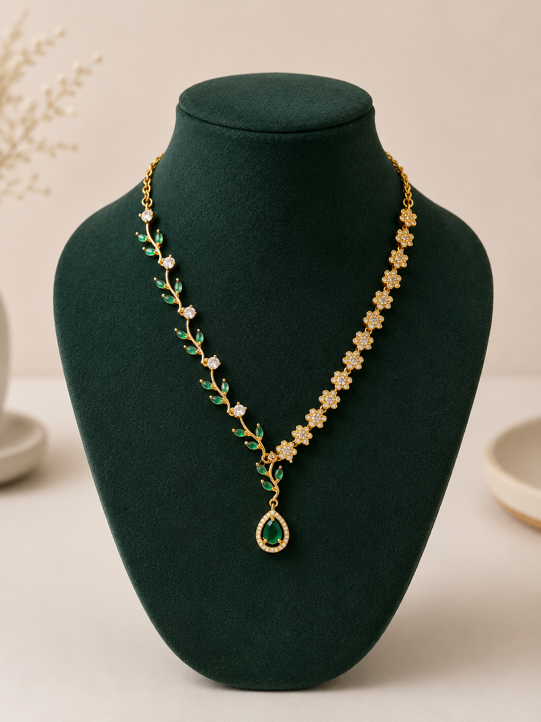 Dark green designer set
