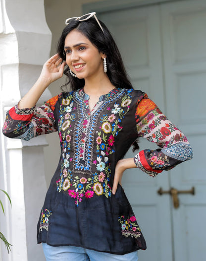 Embroidery beautiful top